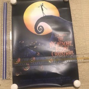 Disney Poster & Zero Plush NWT (Sold as a set)